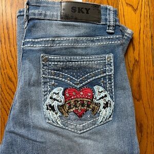 Sky Premium Collection Angel “Love” Super Soft Bootcut Jeans